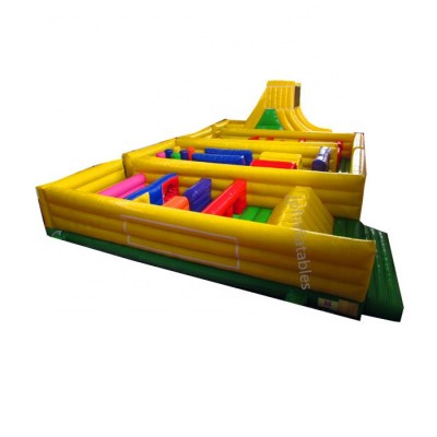 2020  team building adult cheap inflatable obstacle course equipment for rental