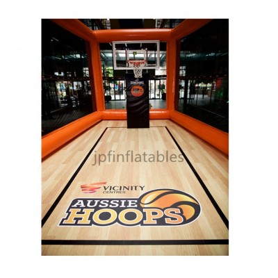 2019 indoor shopping mall inflatable basketball hoop challenge