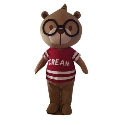 2019 customized lovely boy creamy bear mascot costumes for sale