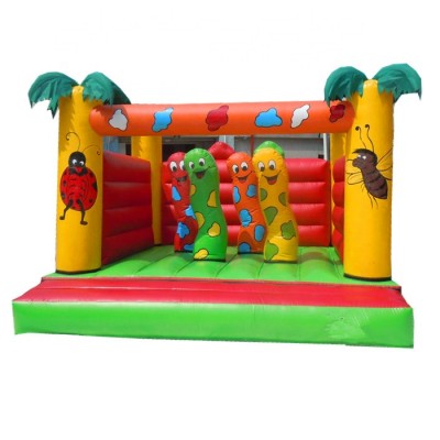 2019 jungle carpenter worm inflatable bouncy house for kids