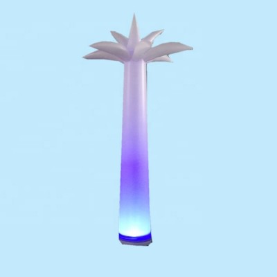 2019 RGB 4 colors  inflatable advertising flower pillars with LED for wedding decoration event