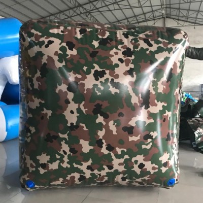 2019 customized camouflage color 3d inflatable cube for laser tag game