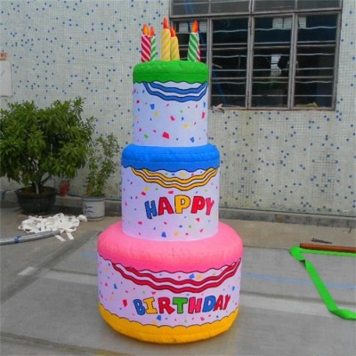 2018 event inflatable birthday cake with candles for party