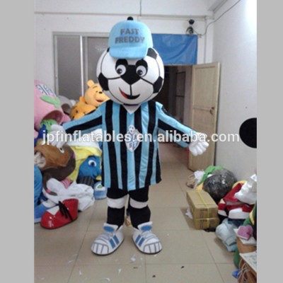 China cheap price walking football boy mascot costume for sale/ boys carnival costume