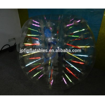 Shiny inflatable bubble zorb ball