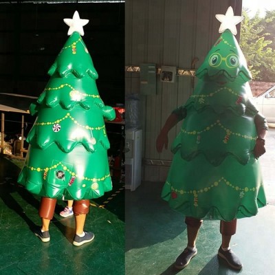 2018 walking talking inflatable christmas tree costume for sale