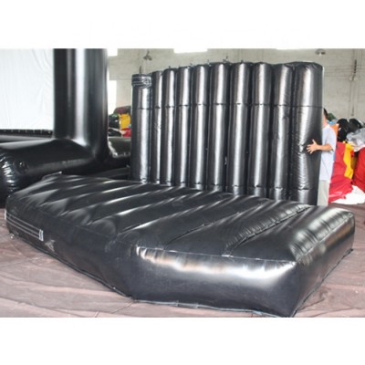 Custom made black color  outdoor gamer inflatable laser tag zone for sale