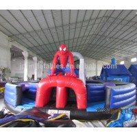 Spiderman inflatable fun city, indoor inflatable playground, kids fun city for sale