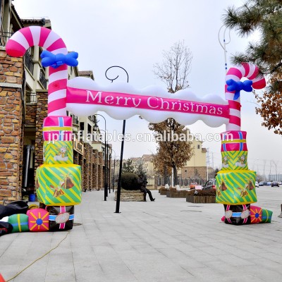 2019 new design nylon inflatable christmas tree arch, Christmas decorations for sale