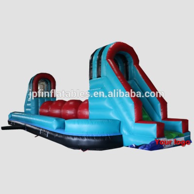 The wipeout red balls big baller Leaps n Bounds inflatable interactive obstacle course challenge game