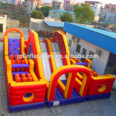 2018 new design playground amusement park inflatable obstacle course for sale