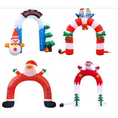 2019 new design nylon inflatable christmas tree arch, Christmas decorations for sale