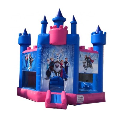 2019 commercial grade girl themes inflatable frozen princess bouncy castle house for rental