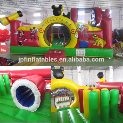 Guangzhou Micky theme fun park inflatable fun city for kids funland amusement equipment