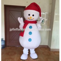 white Christmas snowman costume for Christmas decorations. Holiday mascot costumes for sale