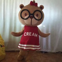 customized lovely bear mascot costumes for sale