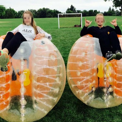 2019 Popular 1.2m inflatable bubble football for kids, body zorb ball for bumper ball